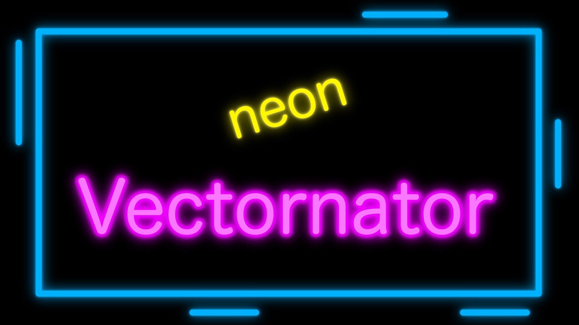 Vectornatorでネオンのように発光している文字を描く方法